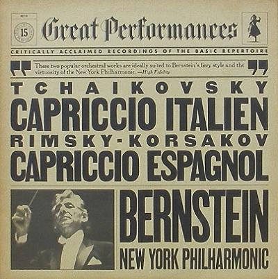 TCHAIKOVSKY - Capriccio Italien / RIMSKY-KORSAKOV - Capriccio Espagnol / New York Philharmonic, Leonard Bernstein