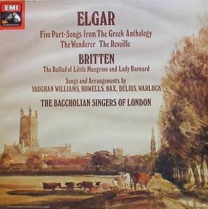 ELGAR - Five Part-Songs from The Greek Anthology - Baccholian Singers of London